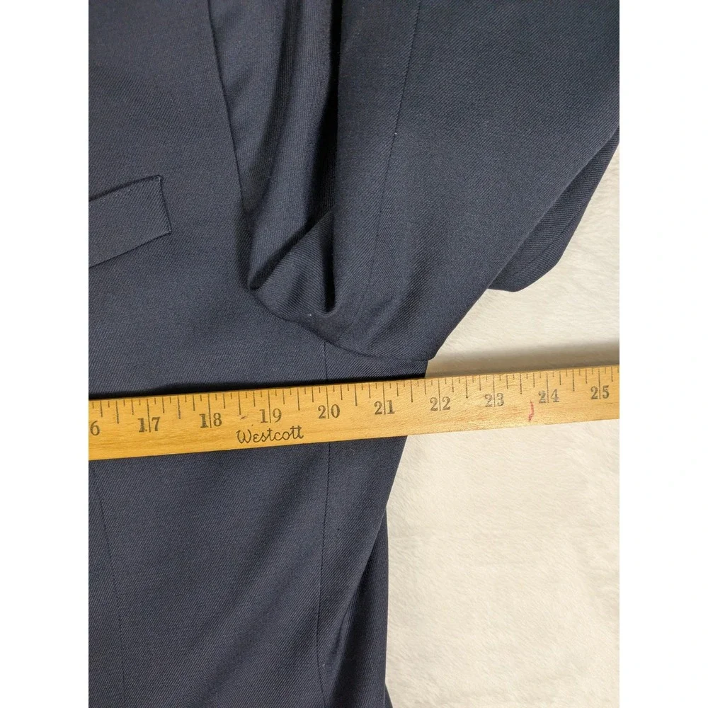 Banana Republic Men's Navy Blue Tailored Fit Wool Blend Suit Blazer Jacket‎ 44L